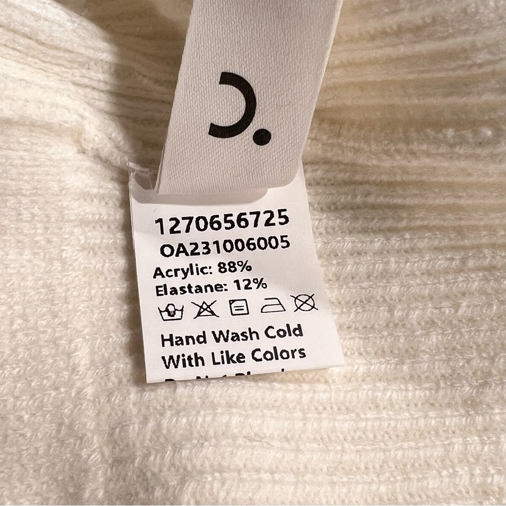 NWT Commense Faux Pearl Trim Cardigan Sz-M - Picture 8 of 12